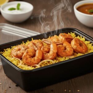 Tandoori Prawn  with Turmeric Basmati
